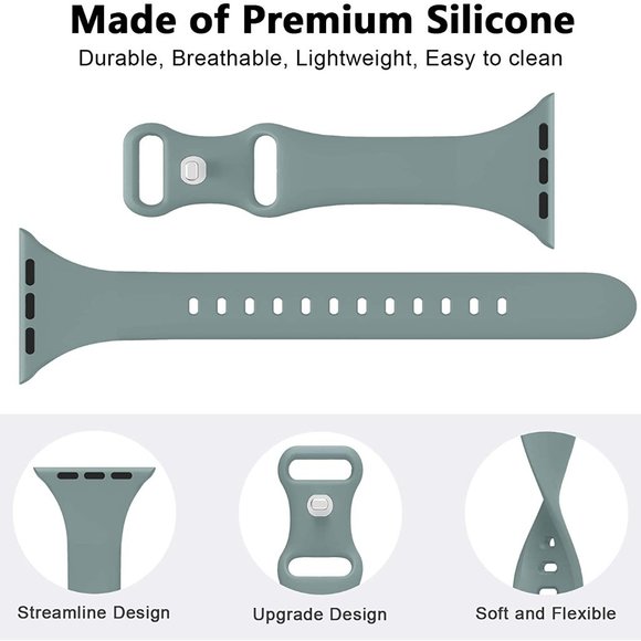 New 4 Pack Slim Band Compatible with Apple Watch - Picture 3 of 3